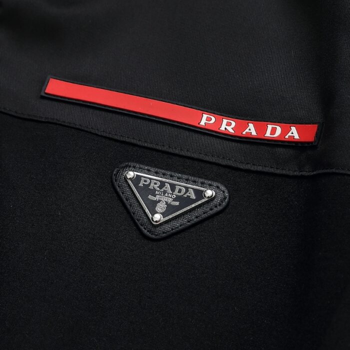 Tracksuit Prada Black Full-Zip Casual Set PD001 - Image 5