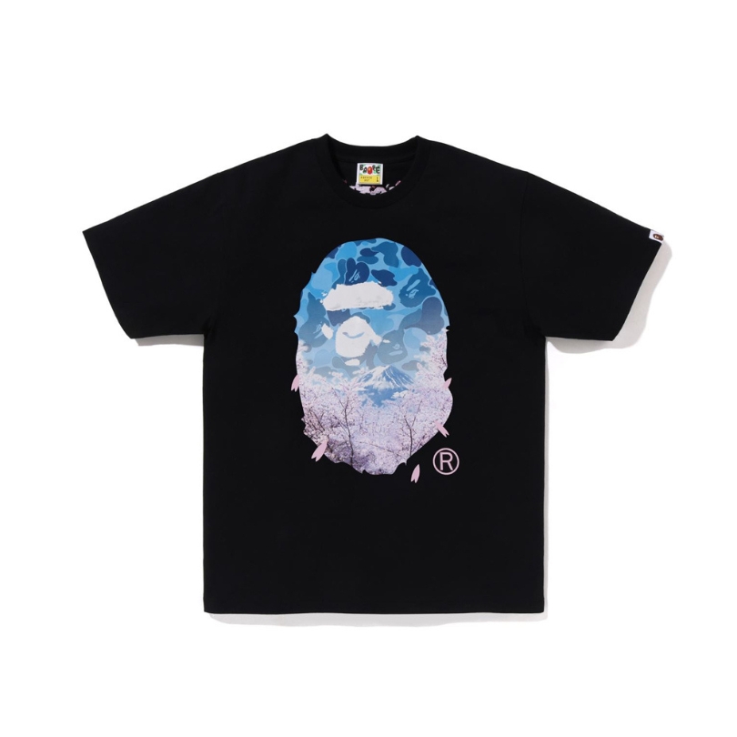 sfsfd32-2.jpg T-shirt BAPE Mt. Fuji Sakura Camo BP073 - Image 1