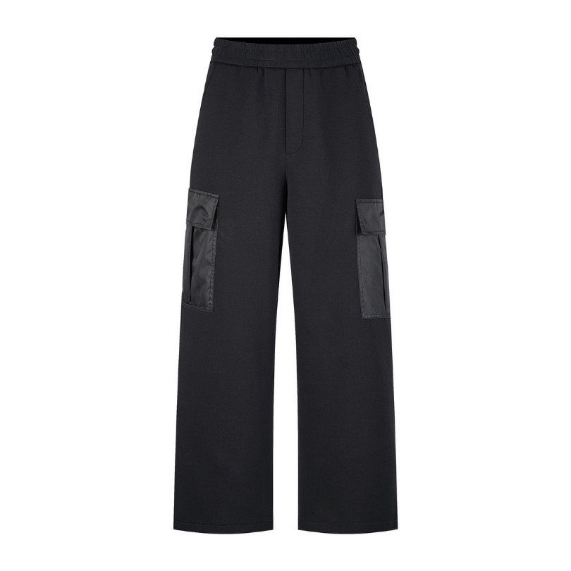 wafef02156-2.jpg Pants Cargo Prada Black Nylon PD049 - Image 1