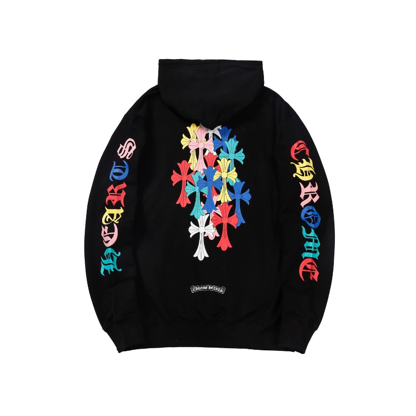 wefdef026552-7.jpg Hoodie Chrome Hearts Colorful Crosses Design CH076 - Image 1