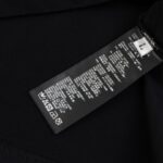 T-shirt Dior Black Distressed Logo Couture DO065 - Image 10