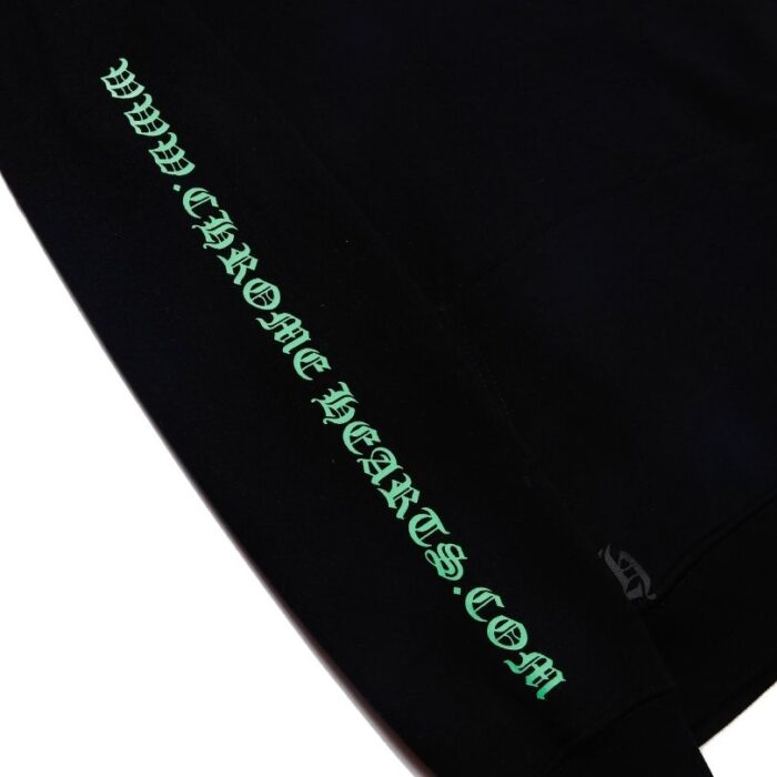 Hoodie Chrome Hearts Neon Logo Black CH072 - Image 8