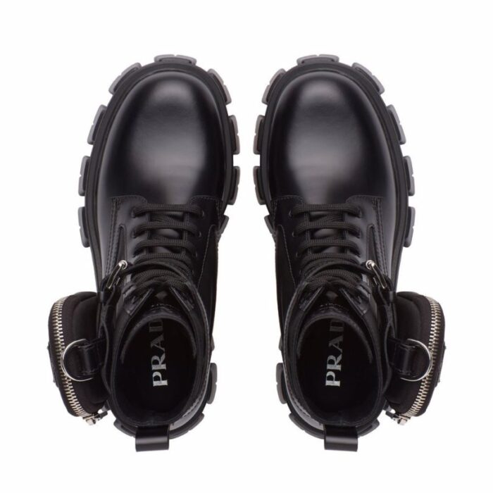 Boot Prada Moonlith leather boot with bag detail PD066 - Image 4