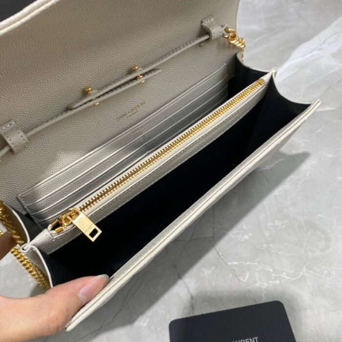 Yves Saint Laurent Small Envelope Chain Wallet YSL012 - Image 13