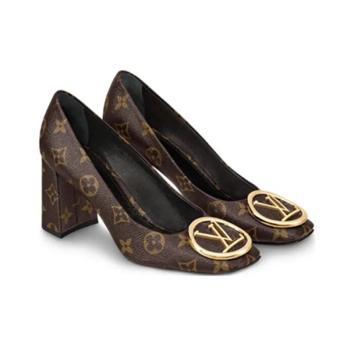 Louis Vuitton Madeleine Chunky High Heels LVW051 - Image 3