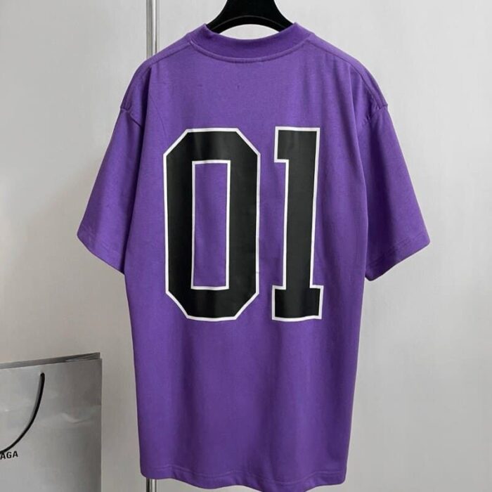 T-shirt- Balenciaga Basketeball Purple 1:1 BL114 - Image 6