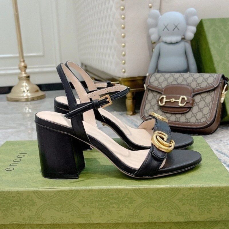 5-86-e1741889749973 Gucci High Heel Sandal GG Marmont GCW010 - Image 1