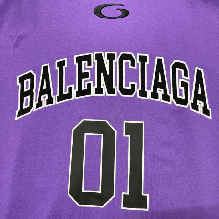 T-shirt- Balenciaga Basketeball Purple 1:1 BL114 - Image 5