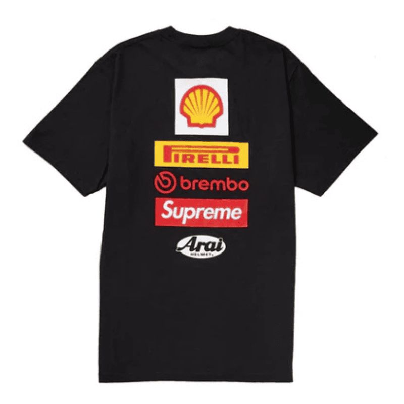 1 T-shirt Ducati Supreme Ducati Logo Black SP075 - Image 1
