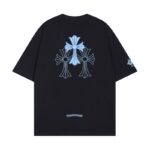 T-Shirt Chrome Hearts Triple Cross Logo Black CH131