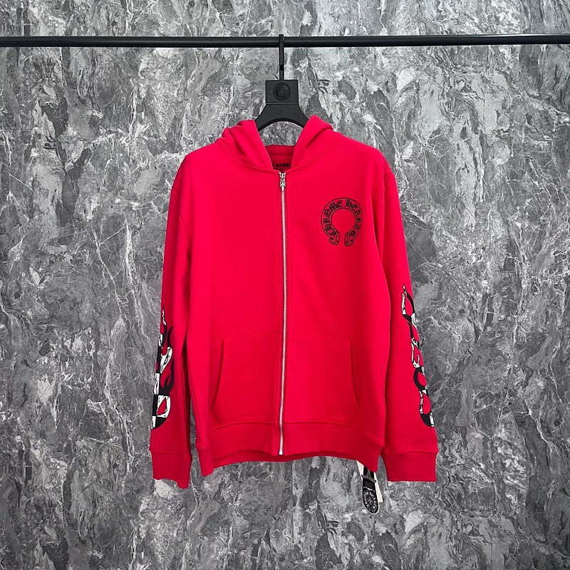 1 Hoodie Chrome Hearts Pink CH098 - Image 1