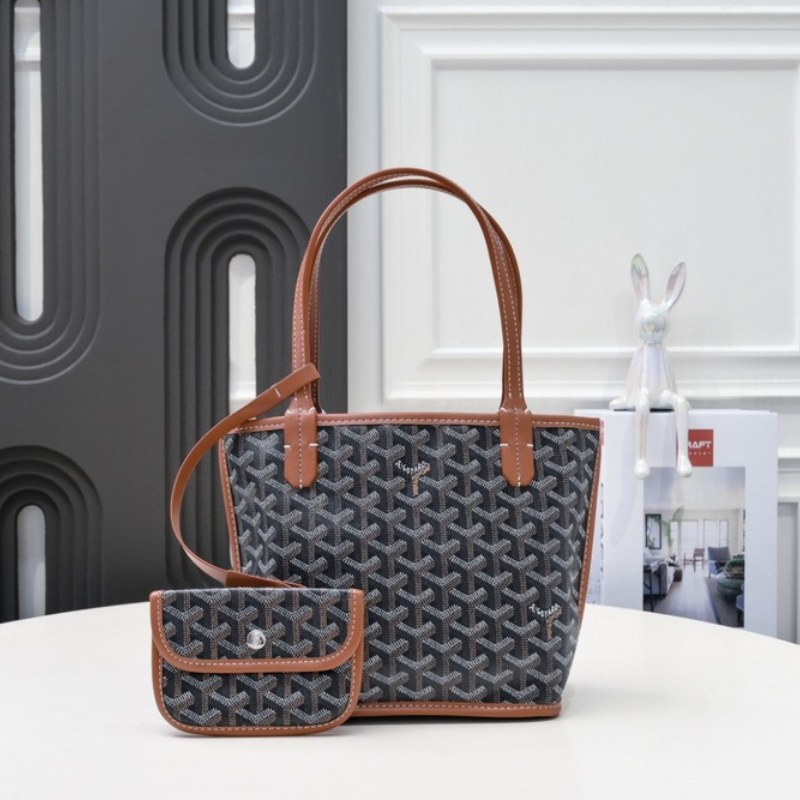 1 Goyard Anjou Mini Bag Black/Brown GYD017 - Image 1