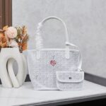 Goyard Anjou Mini Bag Customized Heart White GYD030
