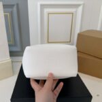 Prada White/Black Medium Leather Bag PD082 - Image 4