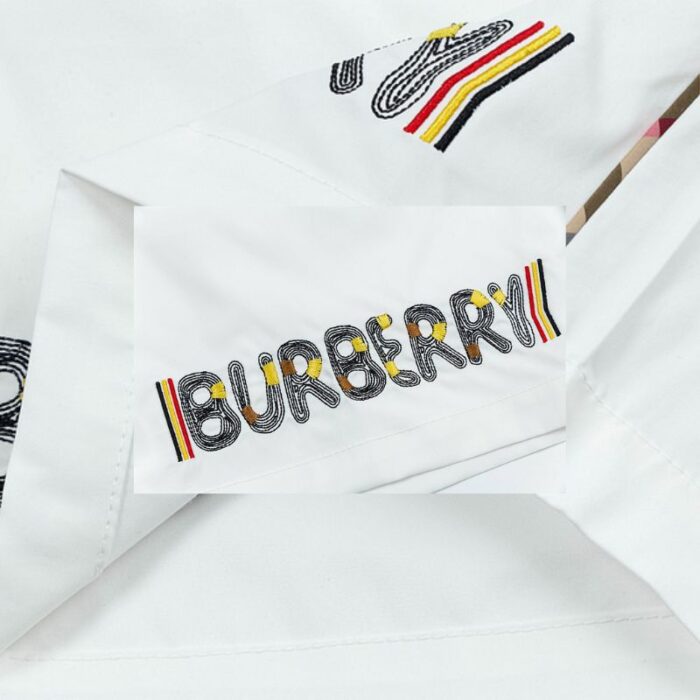 Short Burberry White BY070 - Image 5