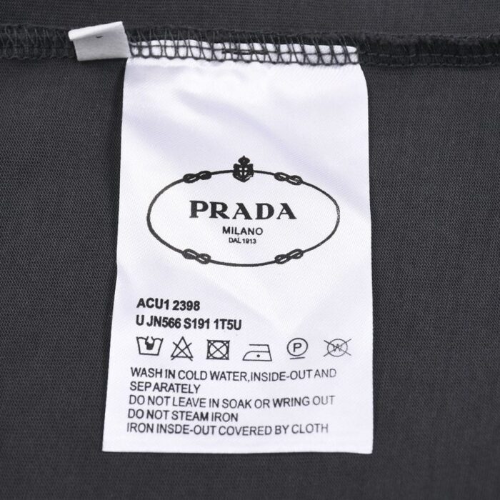 T-shirt Prada Black PD076 - Image 8