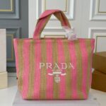 Prada Raffia Logo Tote Bag PD077 - Image 8